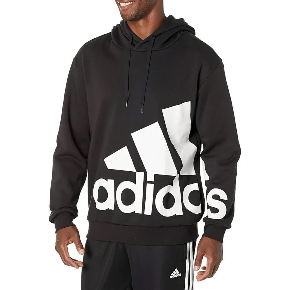 Adidas Men's Essentials Giant Logo Fleece Hoodie